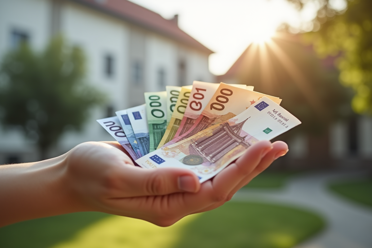 Main tenant des billets d euro et formulaires d aide financière